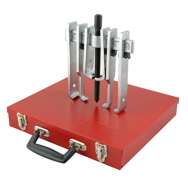 6 ton straight jaw puller set 12PC with metal box